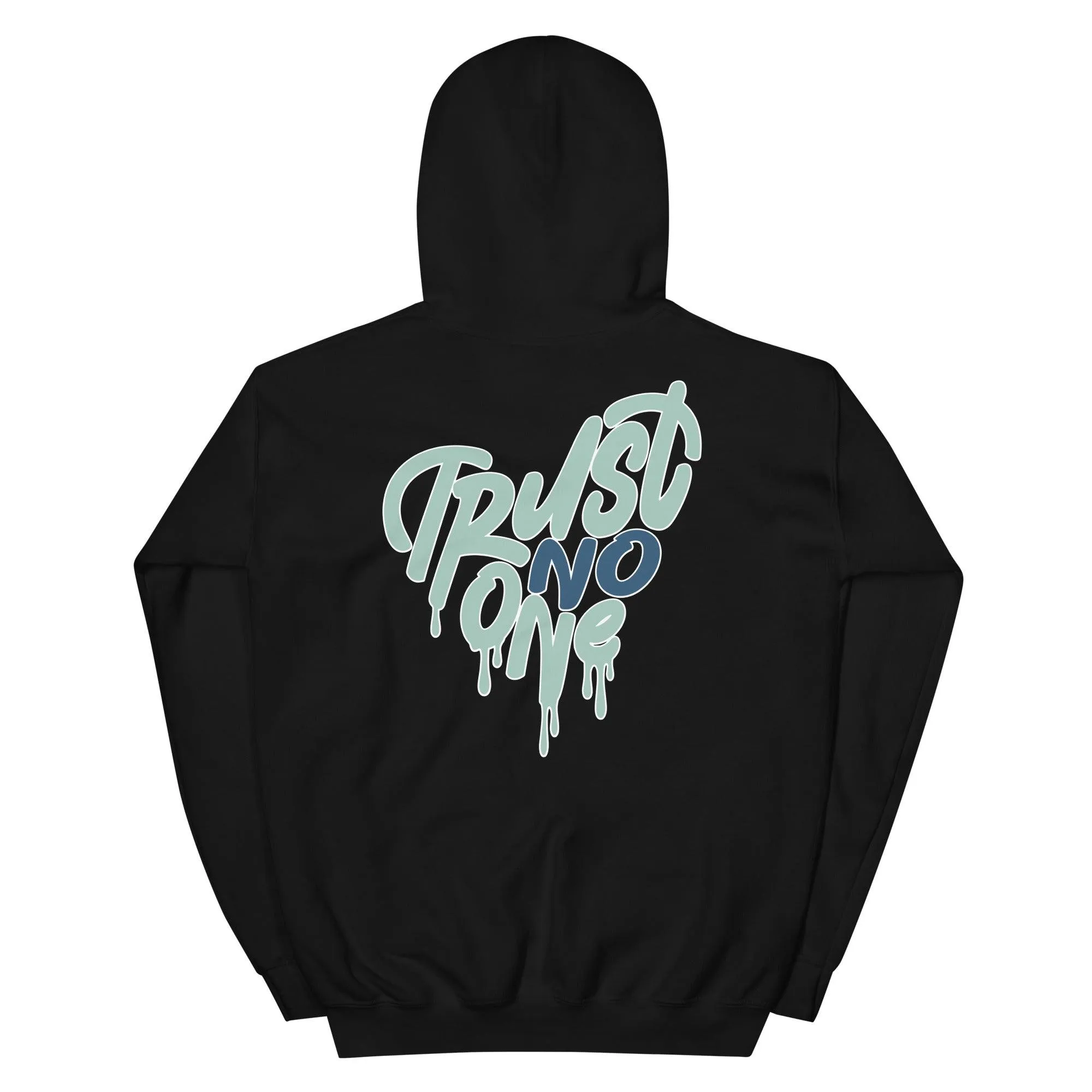 1 Mid Mystic Navy Mint Foam Hoodie Trust No One Heart