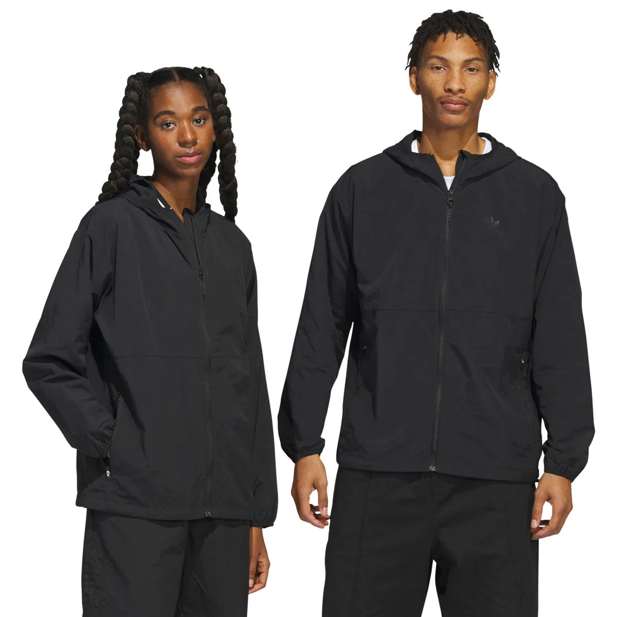 Adidas Crinkle Shell Jacket Black