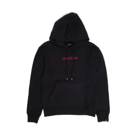 Air Jordan Mens Fleece Hoodie 'Black/Gym Red'