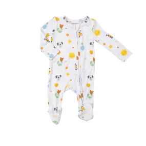 Angel Dear - Baby Solar System Zipper Footie