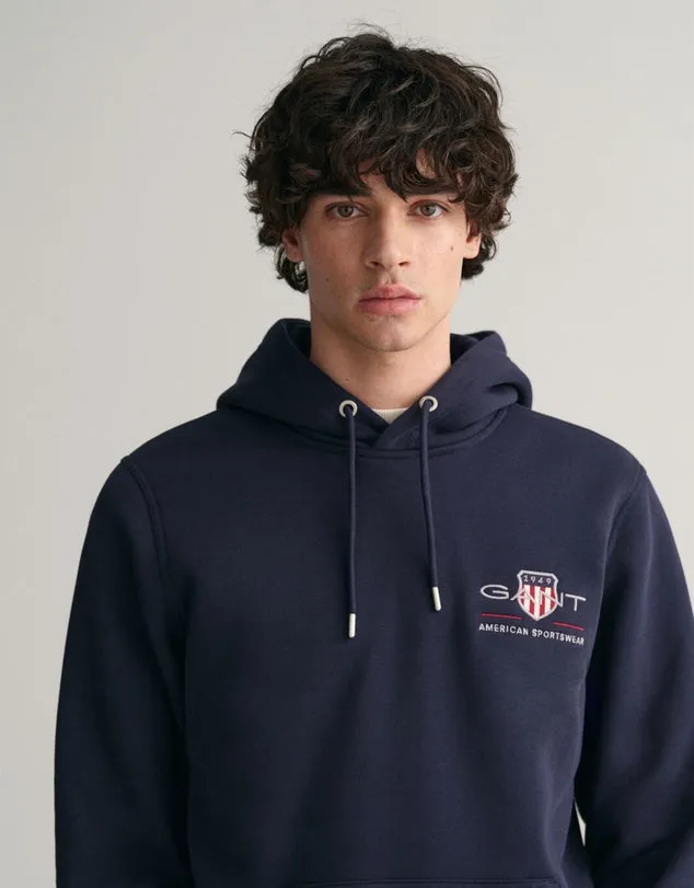 Archive Shield Hoodie - Evening Blue