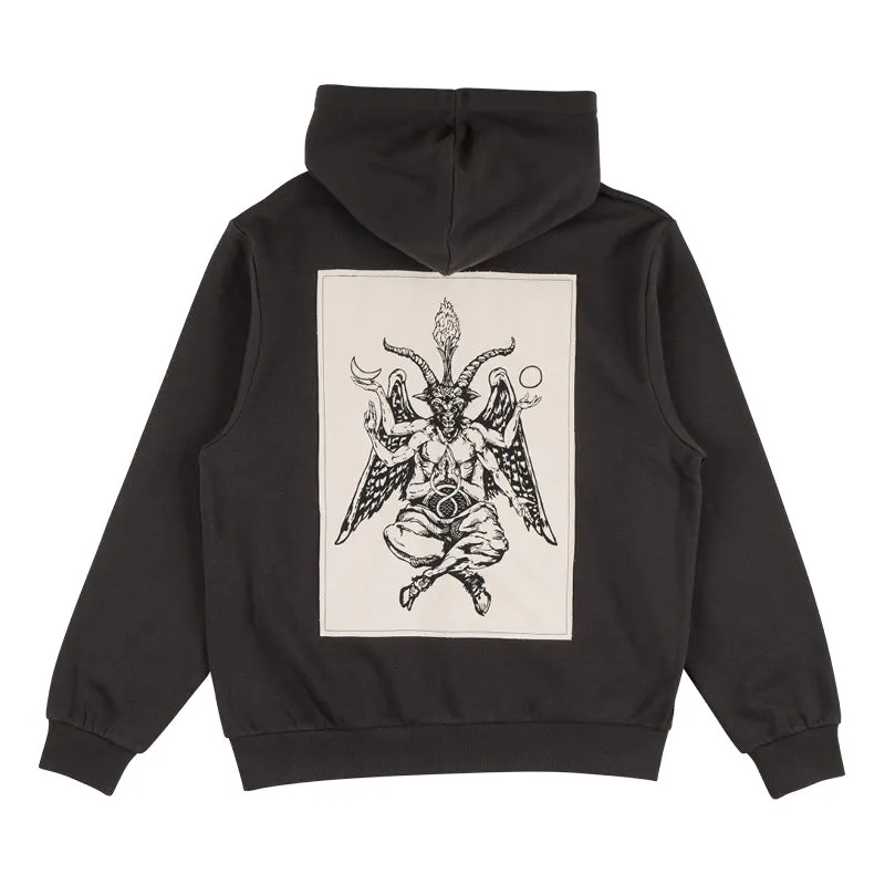 Bapholit Back Patch Zip Hoodie - Vintage Black