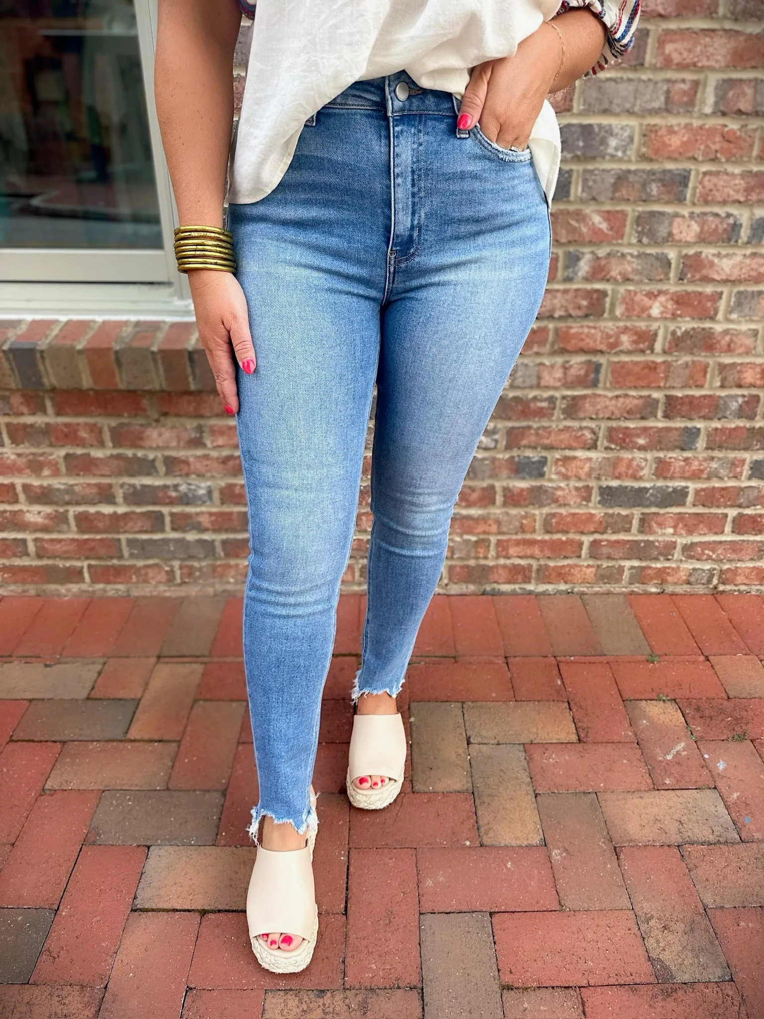 Beautiful Things High Rise Crop Skinny Jeans