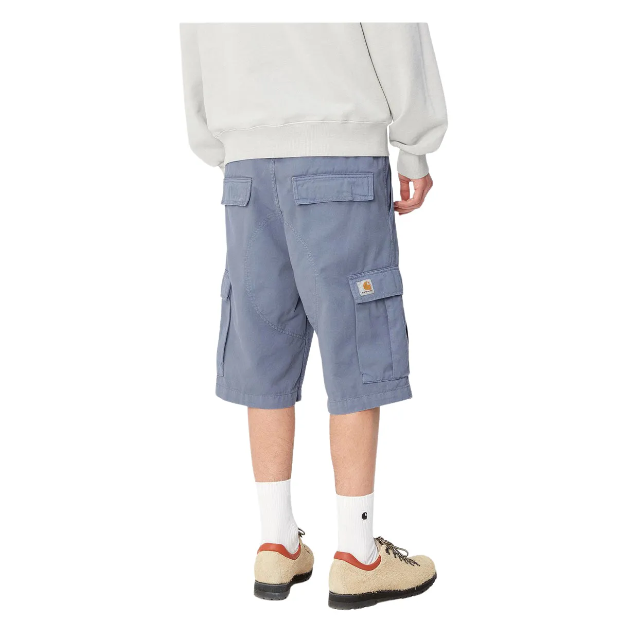 Bermuda Uomo Carhartt WIP Regular Cargo Short Blu Lavato