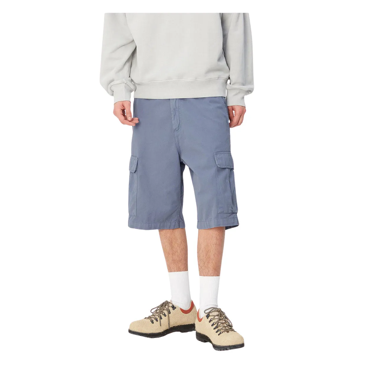 Bermuda Uomo Carhartt WIP Regular Cargo Short Blu Lavato