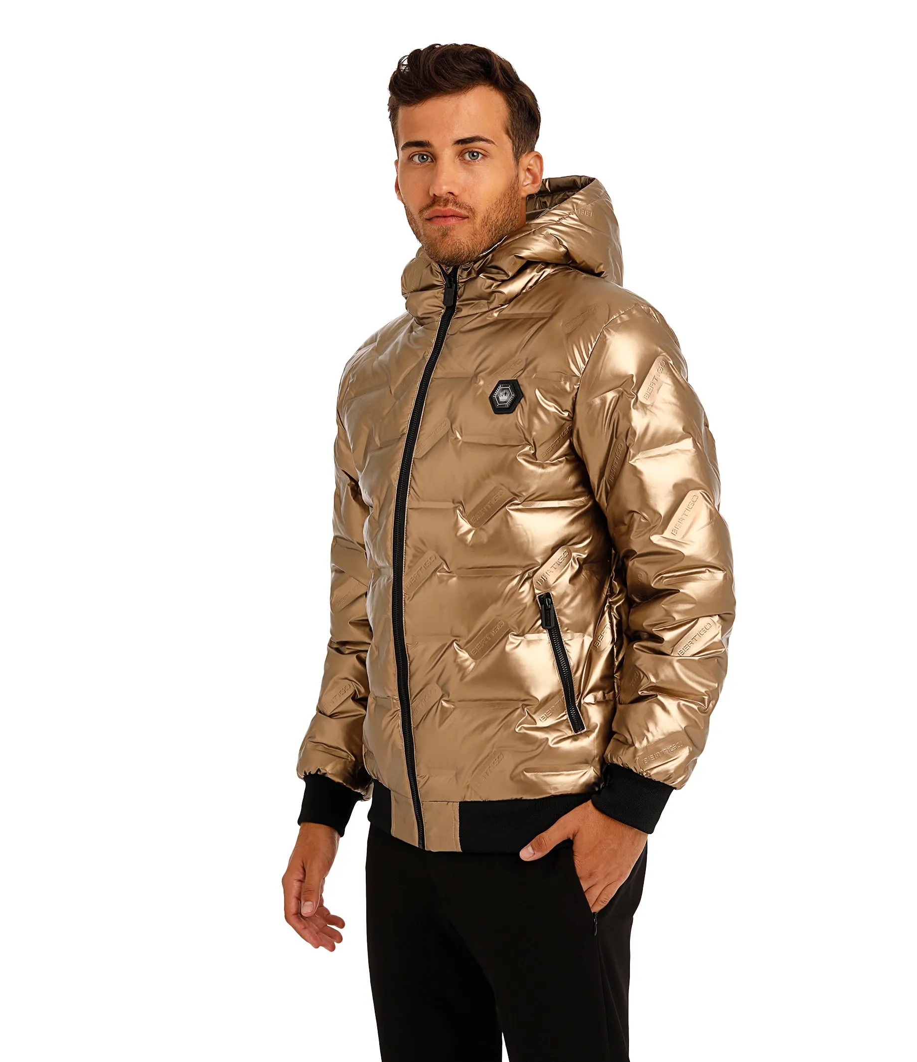 Bertigo Jacket | Wolf Bronze Down Filled Coat