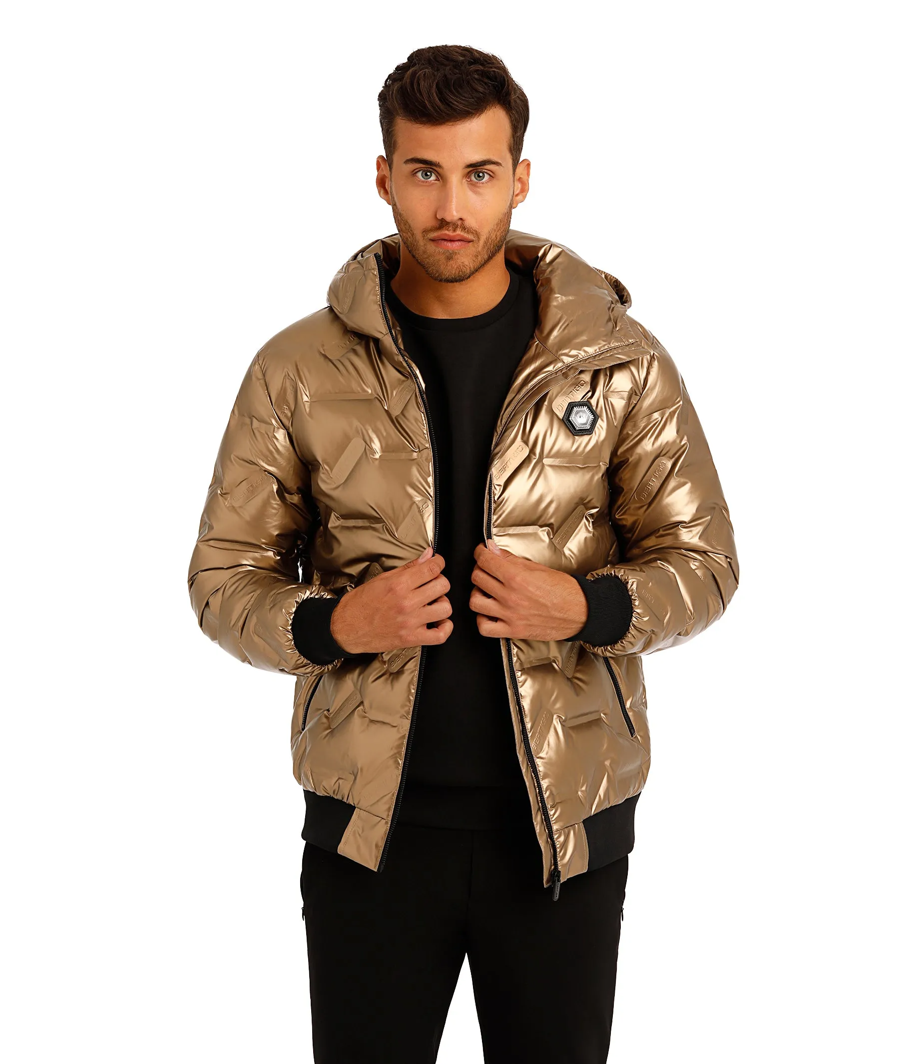 Bertigo Jacket | Wolf Bronze Down Filled Coat