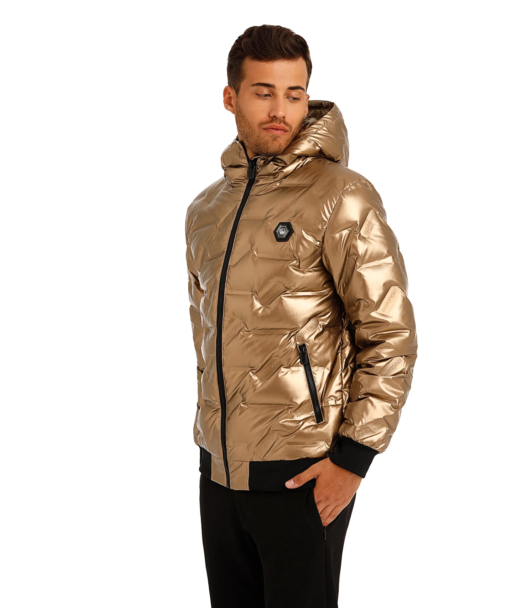 Bertigo Jacket | Wolf Bronze Down Filled Coat