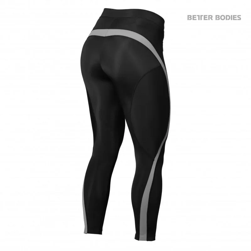 Better Bodies Curve Tights - Black-Grey