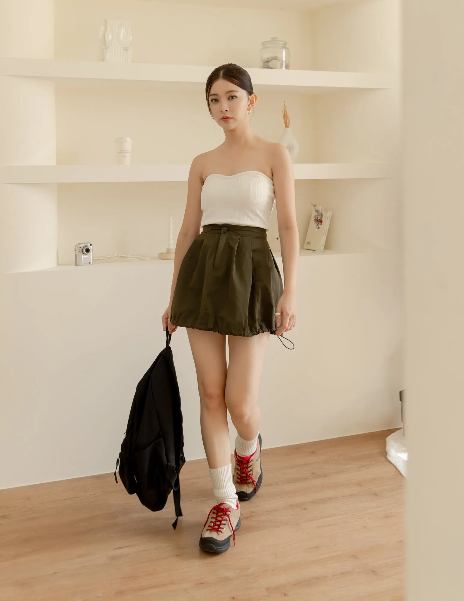 Brenda Mini Skirt in Olive