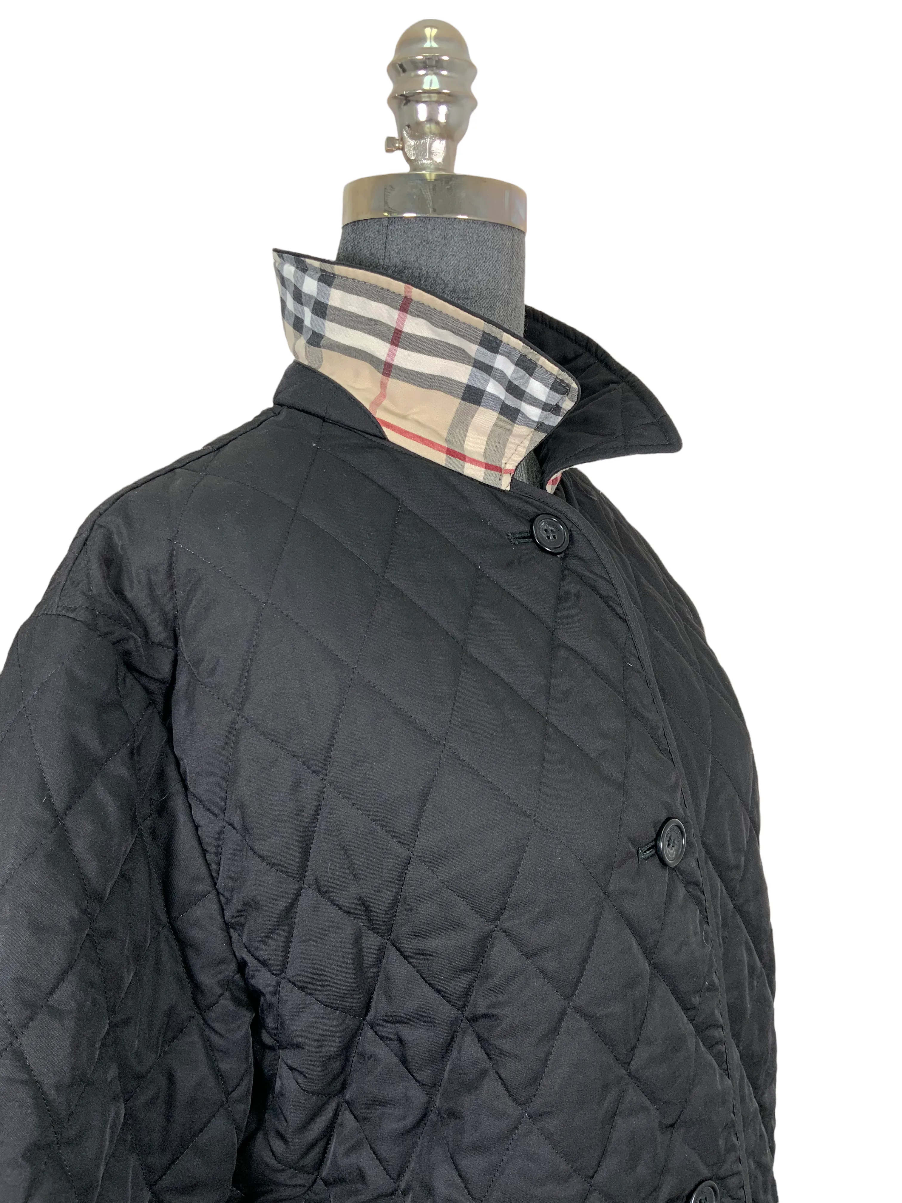 Burberry London Diamond Quilted Jacket Size M