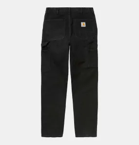 Carhartt WIP Single Knee Pant in Black Aged Canvas