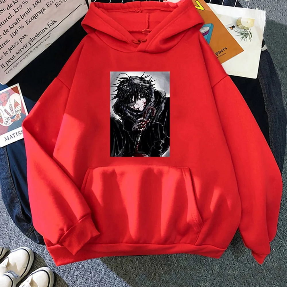 Casual Feitan Hunter X Hunter Sweatshirt  Anime Hoodie Female Pullover Oversize