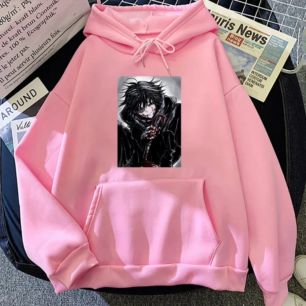 Casual Feitan Hunter X Hunter Sweatshirt  Anime Hoodie Female Pullover Oversize