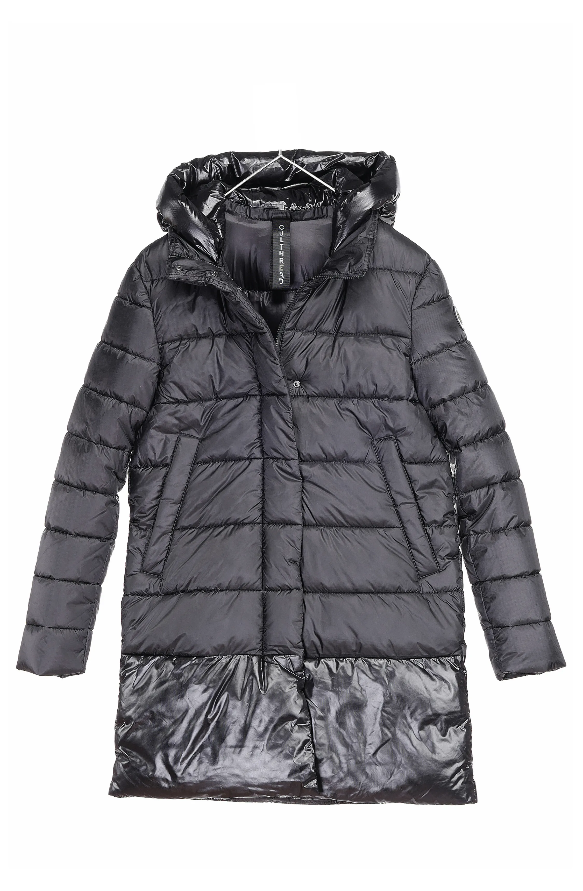 CHEPSTOW long black puffer jacket