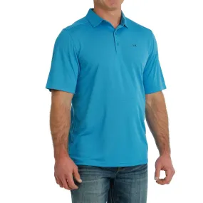 Cinch Men's ArenaFlex Polo Short Sleeve Shirt - Blue