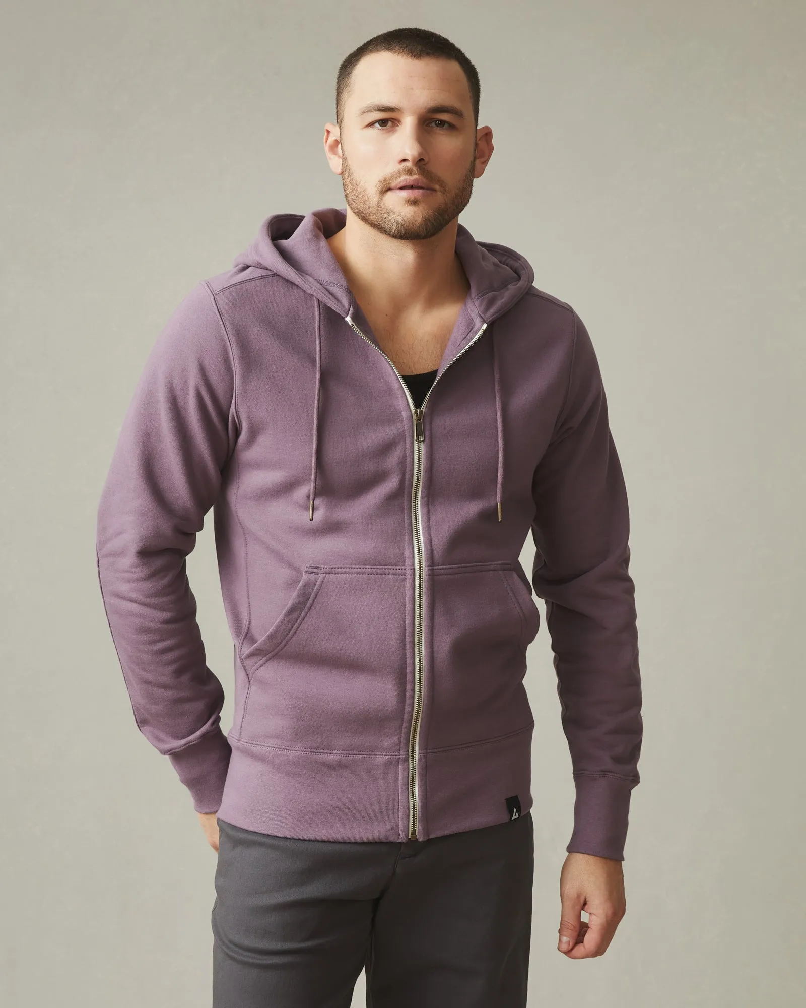 Classic Full Zip - Black Plum