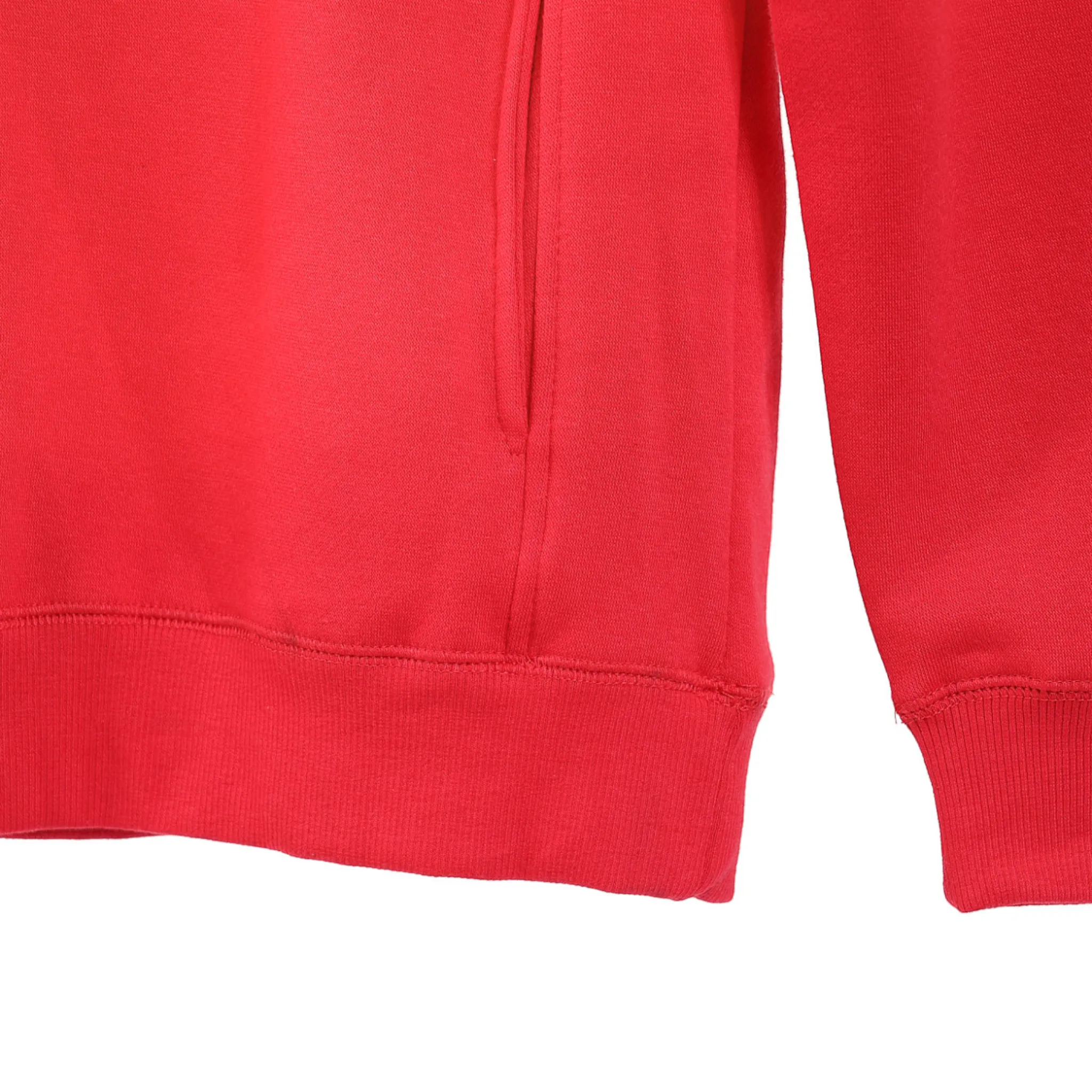 Classic Pull Over Hooded Sweat Jacket : Red