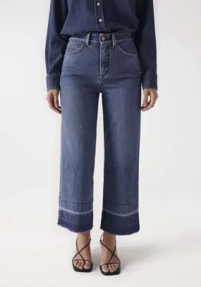 Cropped Straight Wide Jean