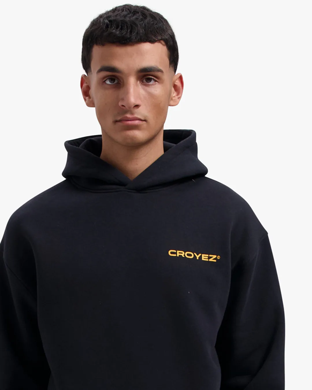 CROYEZ FAMILY OWNED BUSINESS HOODIE - BLACK/YELLOW