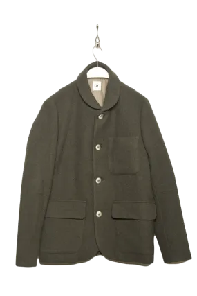 Delikatessen Round Collar Jacket D416/116LM military green