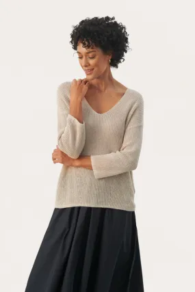 ETRONA LINEN SWEATER (NATURAL LINEN) - PART TWO