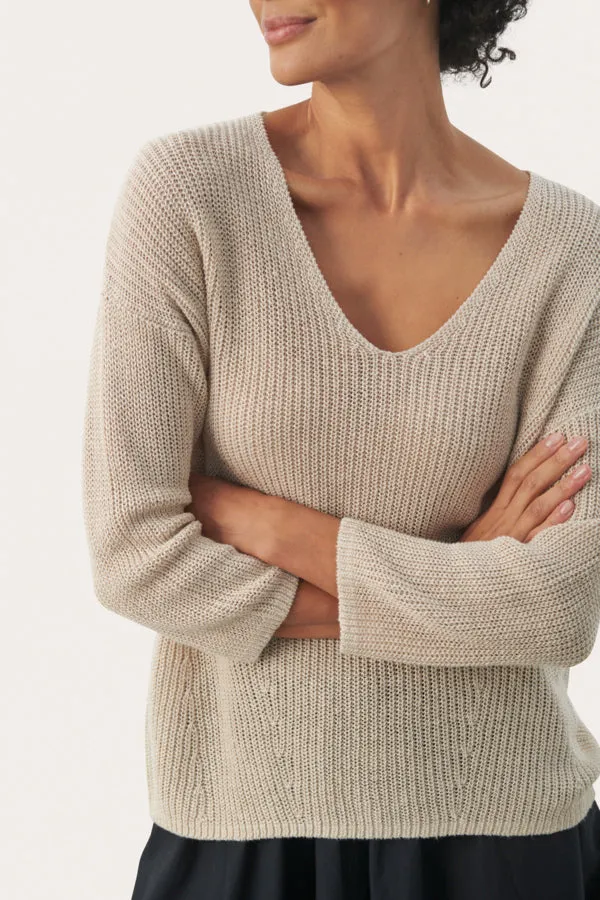 ETRONA LINEN SWEATER (NATURAL LINEN) - PART TWO