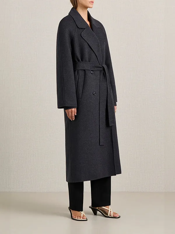 Evans Coat in Charcoal Melange