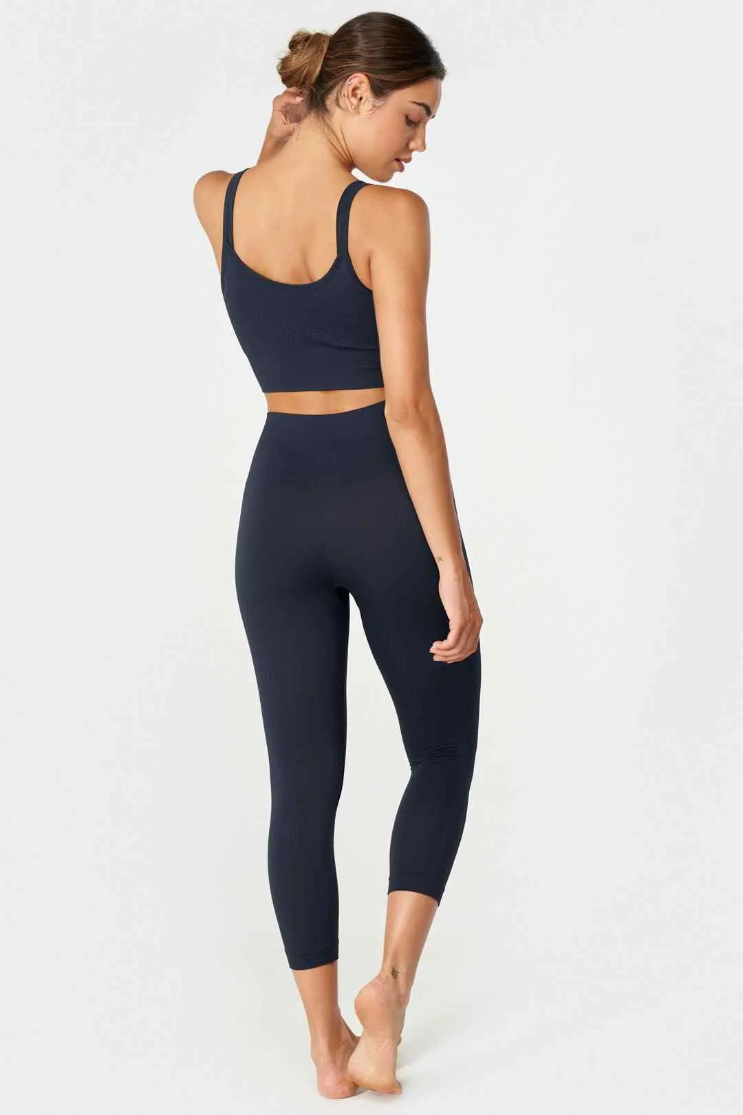 Flow Legging Capri en Navy