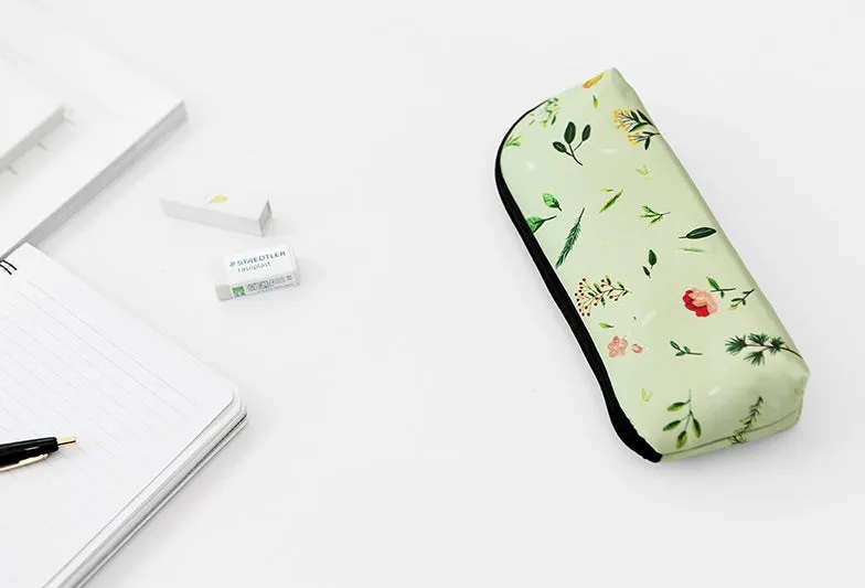 Green Forest Graphic Pencil Cases Stationery Zipper School 19cm Office Cosmetics Pouches Artists Designer Prints Gifts Bags Purses Students Girls Cute Teens