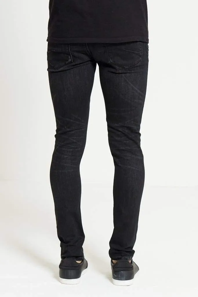 HAVOC Super Skinny Jeans In True Black