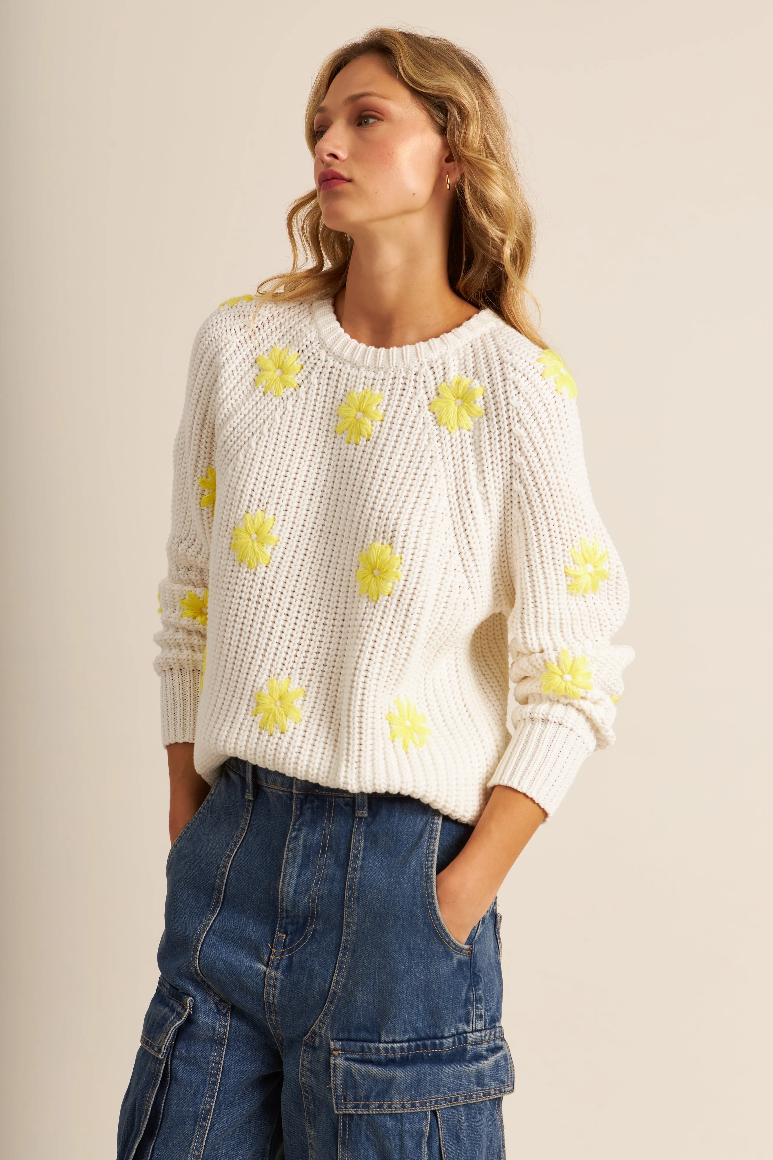 HENDRIX SWEATER (GERBER DAISY) - JOHN JENN