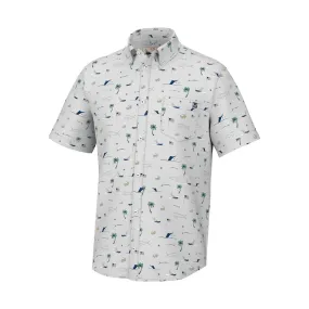 Huk Men's Kona Button Down Shirt - Harbor Mist