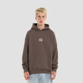 LOGO HOODIE - BROWN