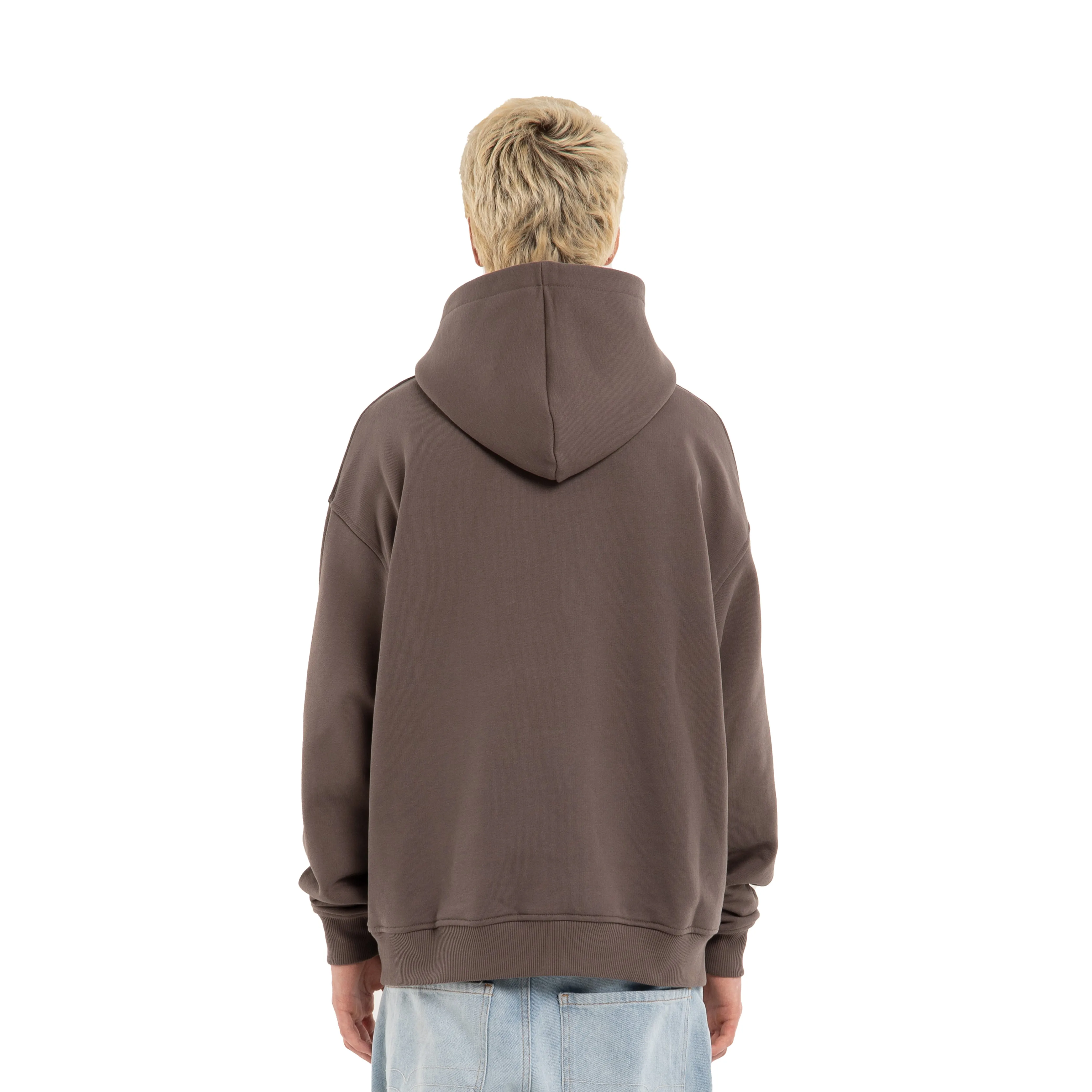 LOGO HOODIE - BROWN