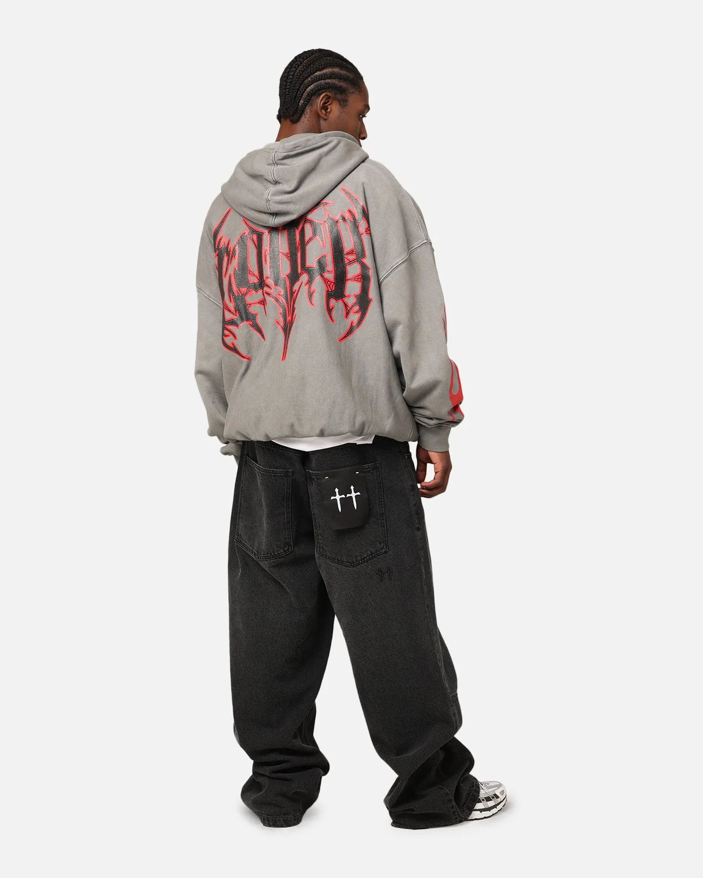 Loiter Metal Hoodie Washed Charcoal