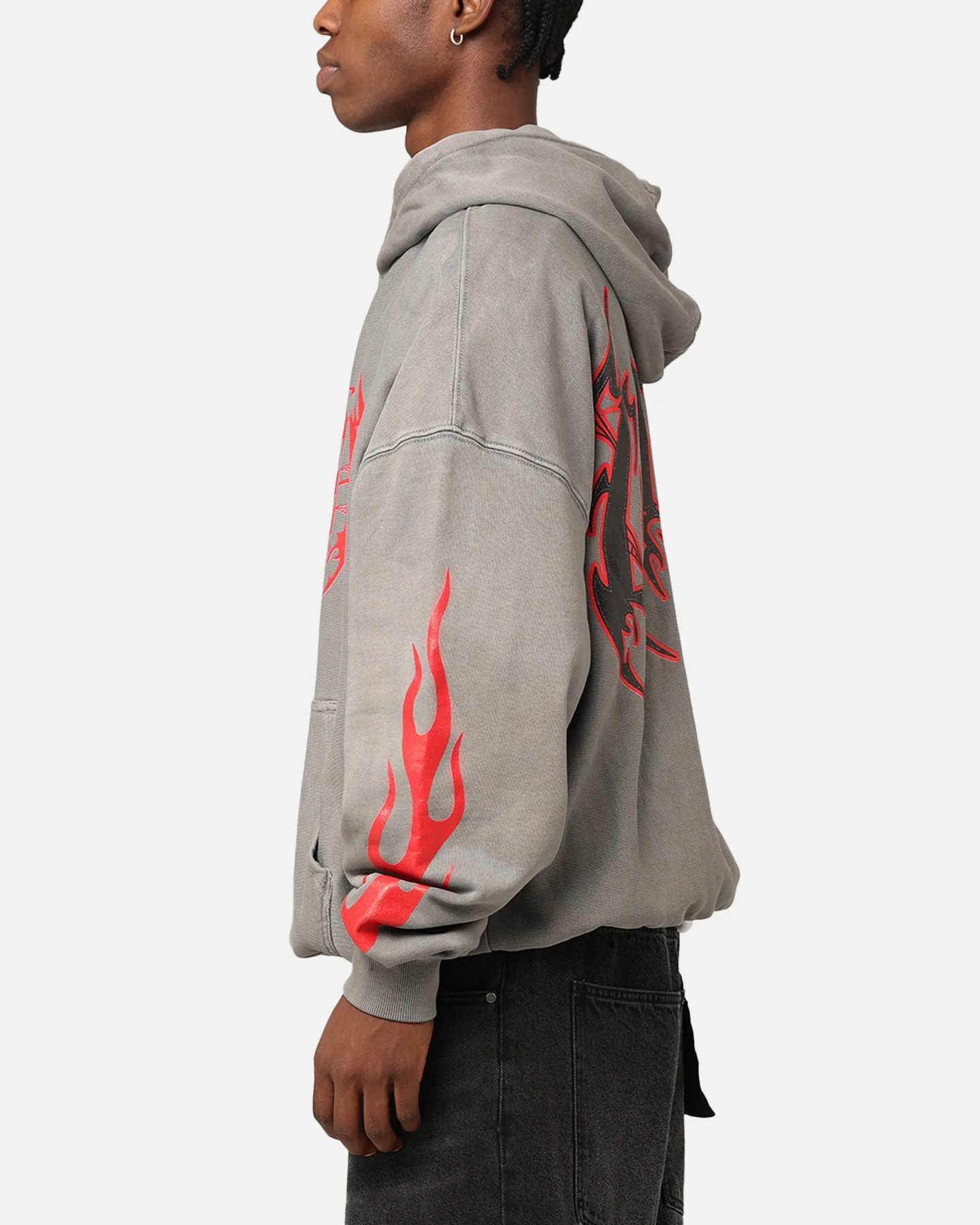 Loiter Metal Hoodie Washed Charcoal