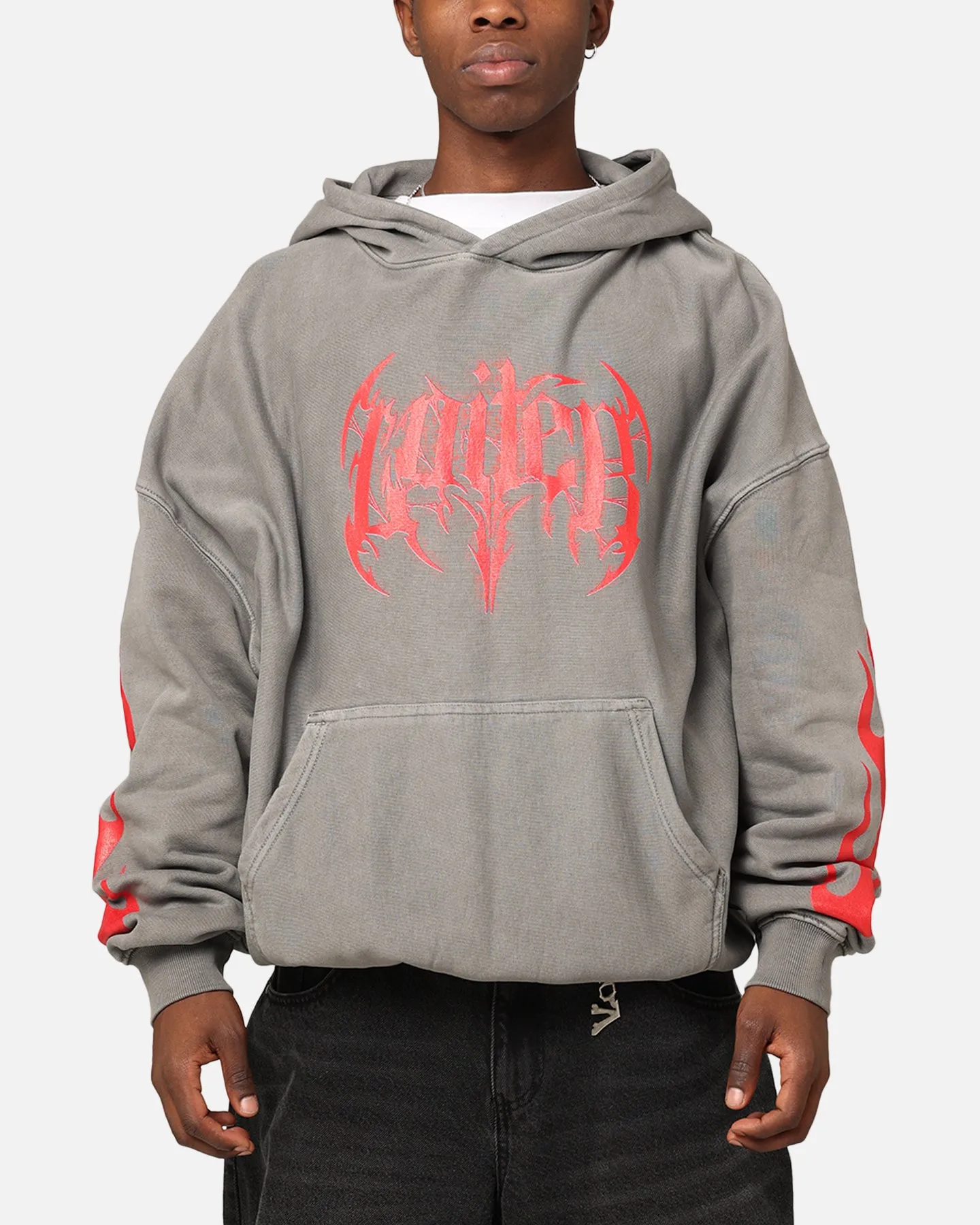 Loiter Metal Hoodie Washed Charcoal