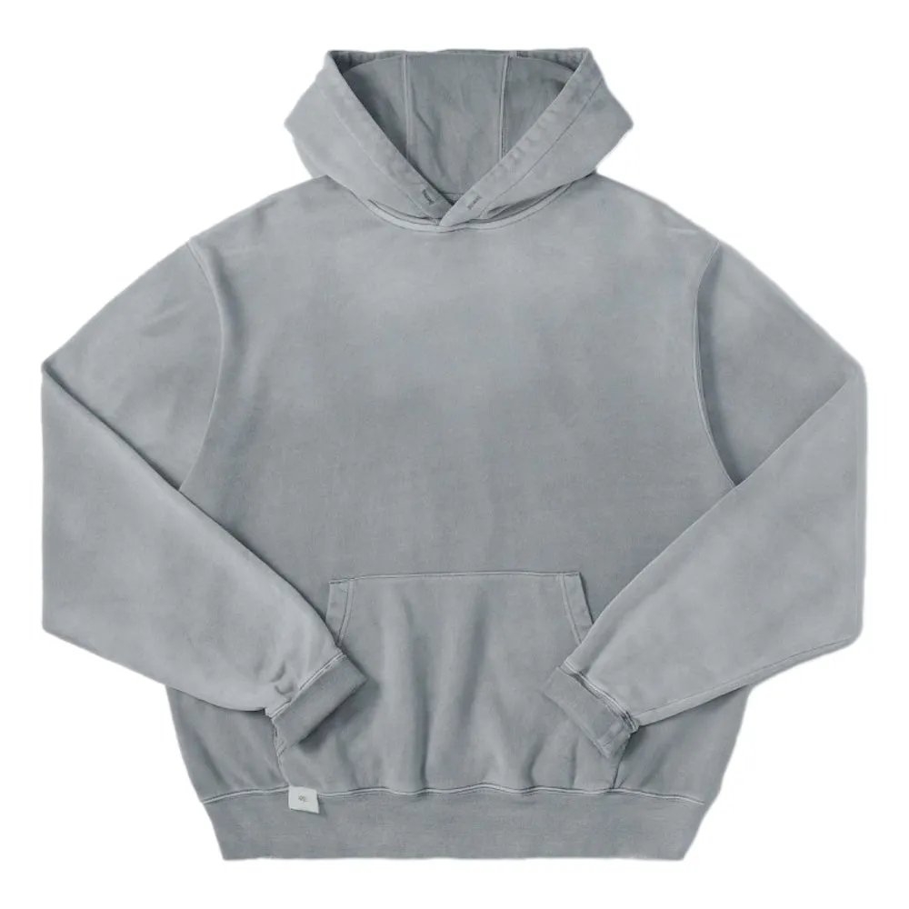 MADNESS MADNESS VINTAGE DISTRESSED HOODIE-GREY