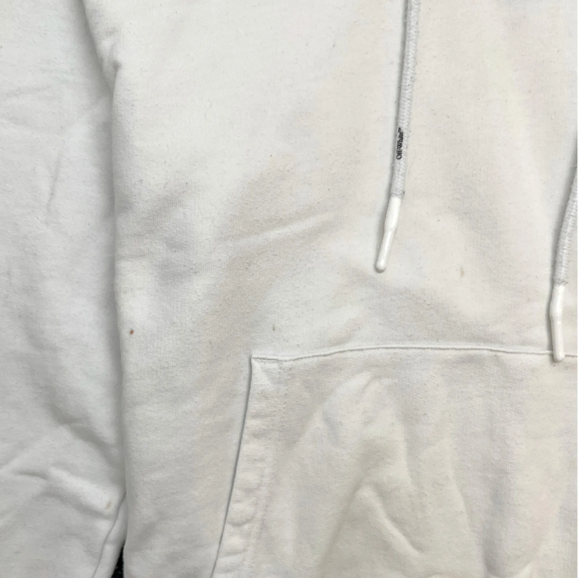 Men's Arrow Logo Hoodie White Size L