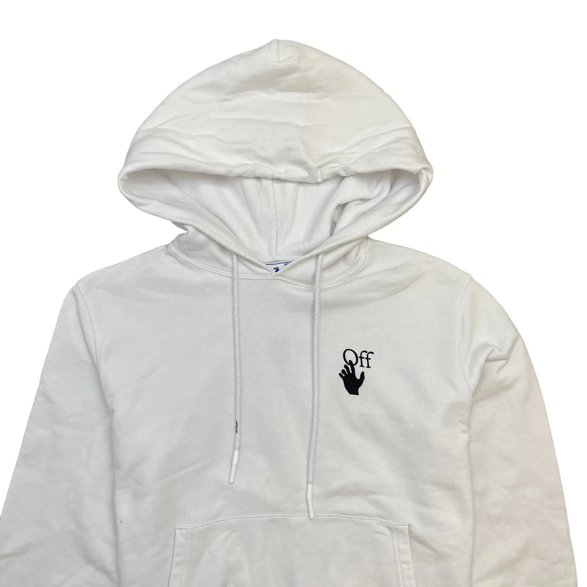 Men's Arrow Logo Hoodie White Size L