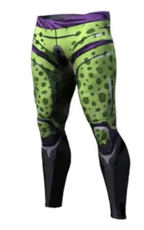 Men's Perfect Cell Dragon Ball Z Premium Compression Leggings Spats