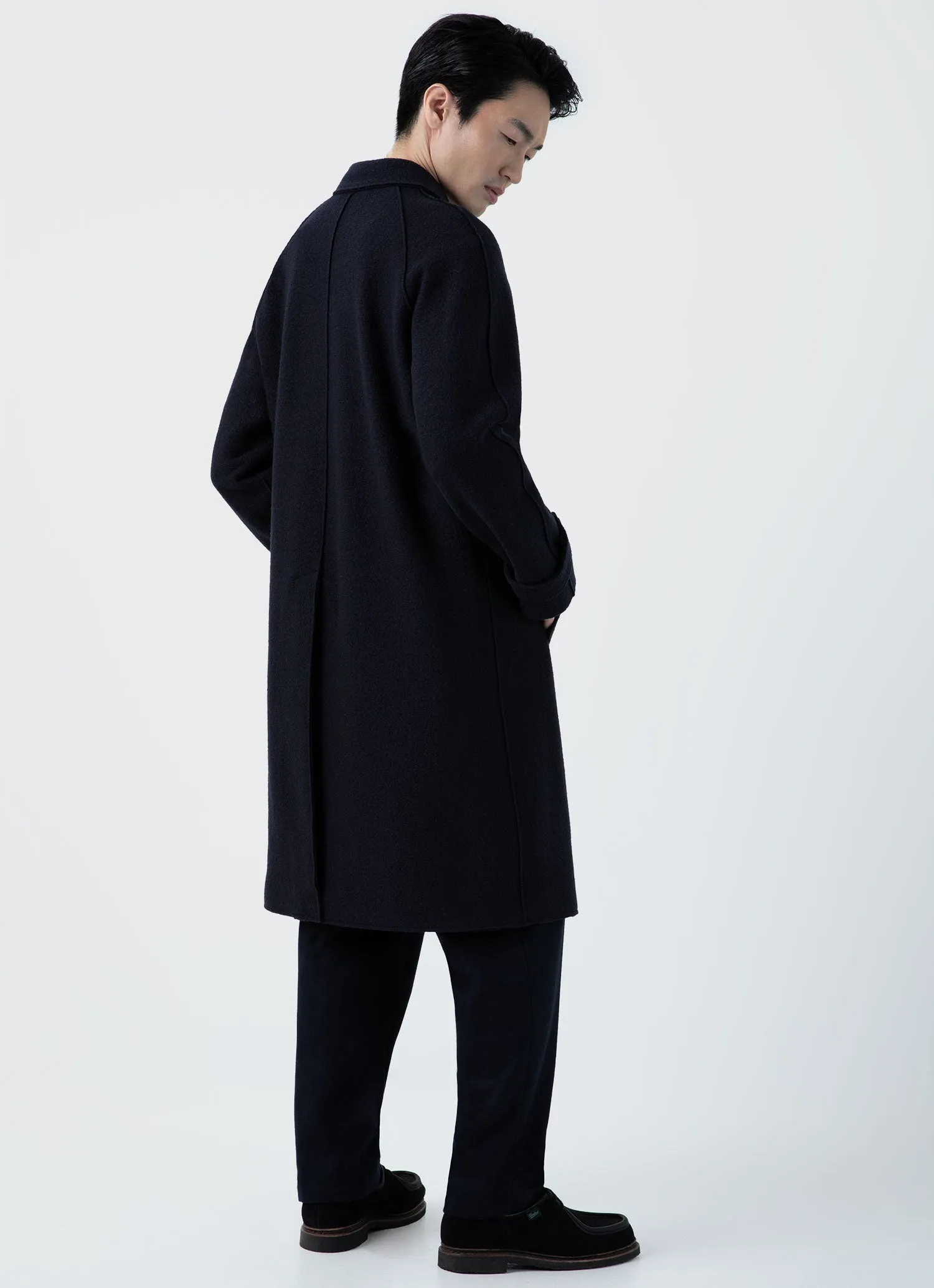 Men's Sunspel x Casely-Hayford Coat in Navy