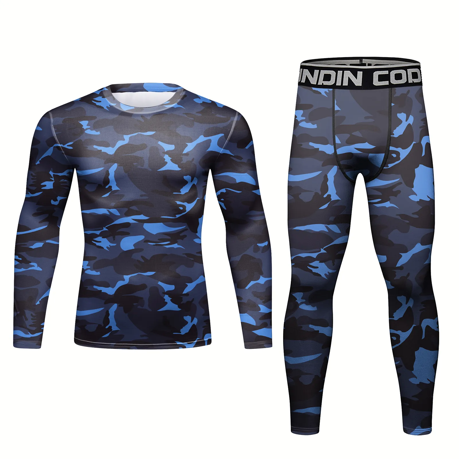 Men's Winter Camouflage Elite Long Sleeve Compression Set