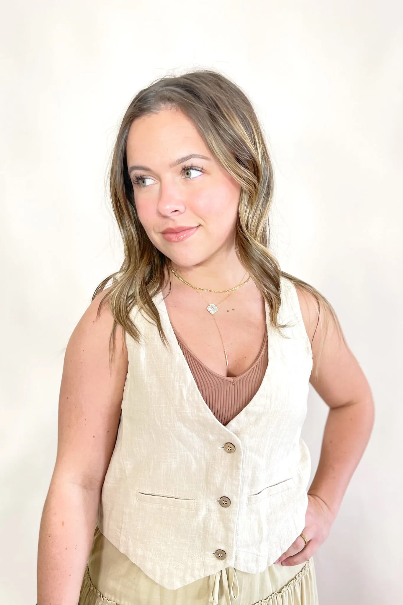 Morgan Button Down Vest