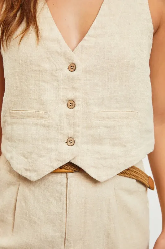 Morgan Button Down Vest