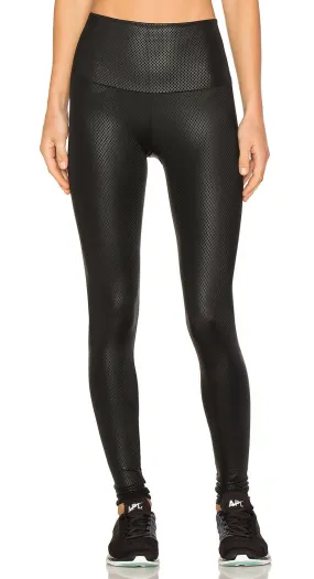 Onzie High Rise Legging Black Fishnet