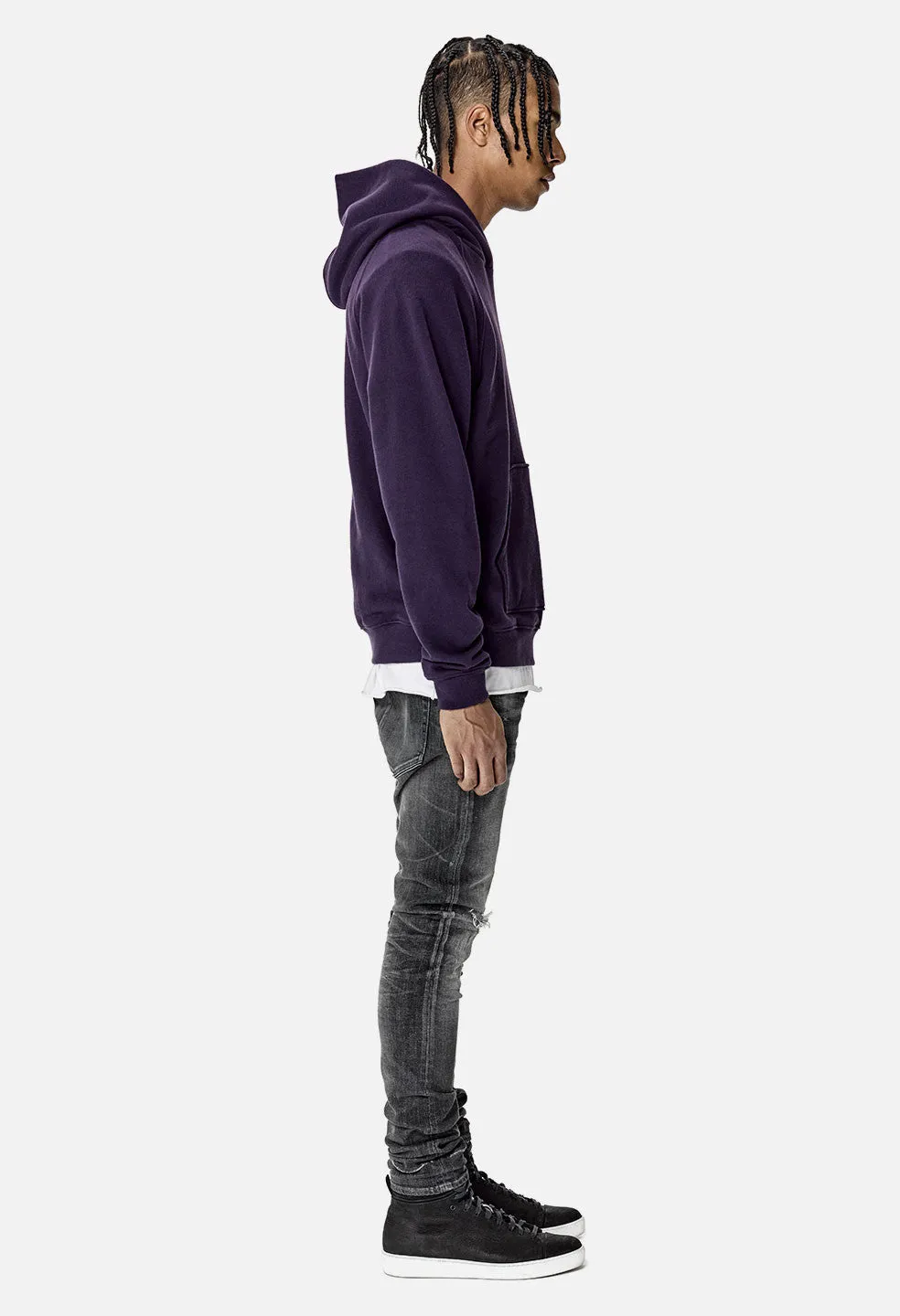 Raglan Hoodie / Purple