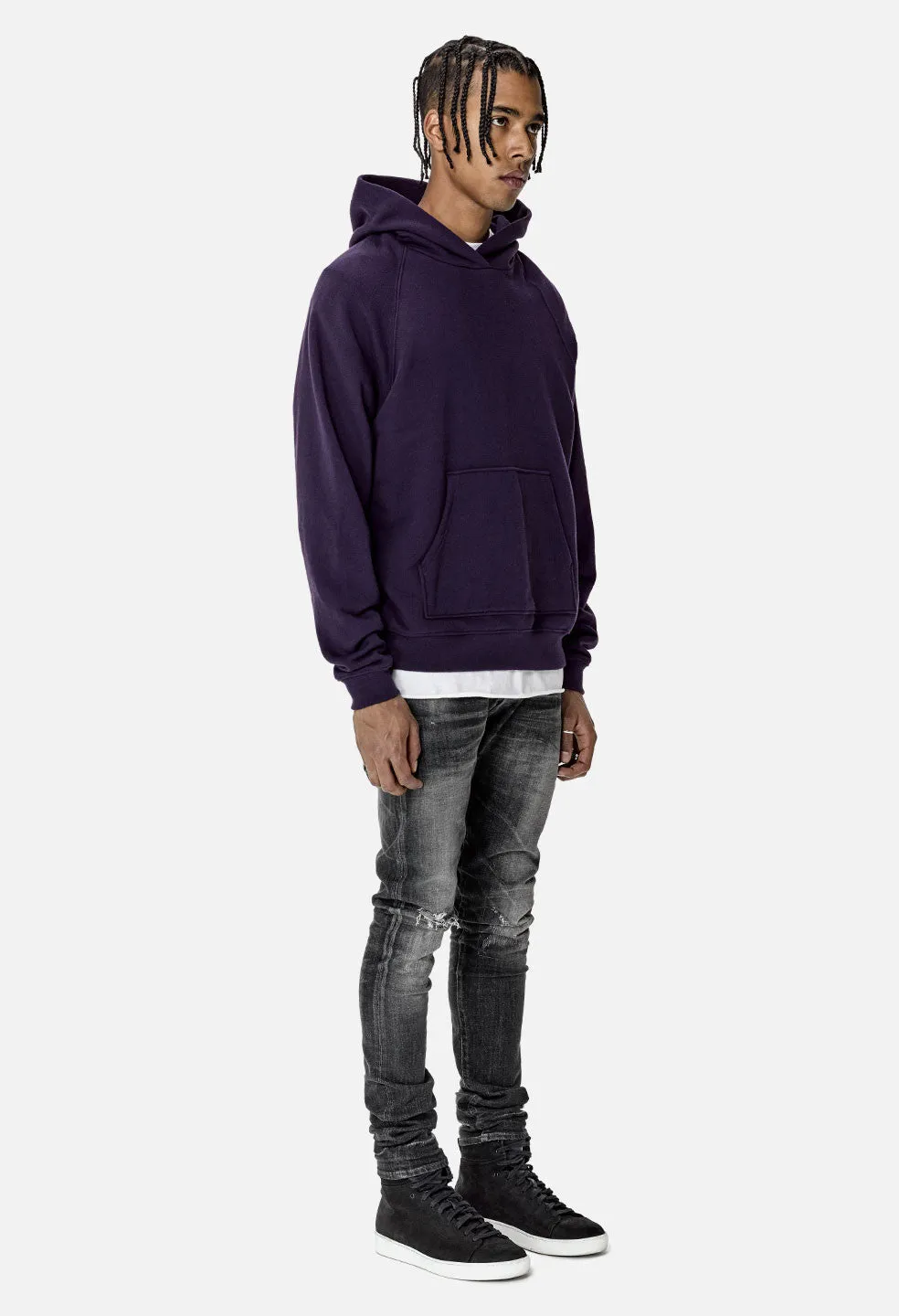 Raglan Hoodie / Purple