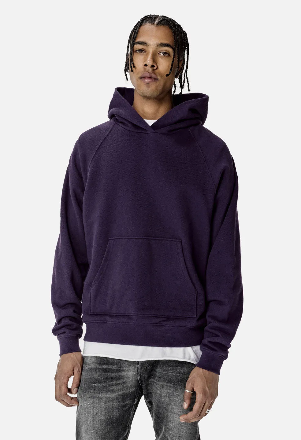 Raglan Hoodie / Purple